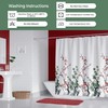 Tropik Home Colourful Extra Long Narrow Width Fabric Shower Curtain