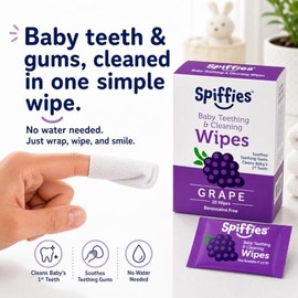 Toothwipes, Grape Wipes, 20-Count ( Pack of 3) ( Pack May Vary )
