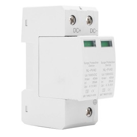 2P Surge Protective Device 20 To 40KA Flame Retardant 36mm Rail Installation Photovoltaic Surge Protector 1000V