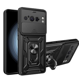 PENGPAI Funda para Google Pixel 8 Pro Case Uso Rudo Acrílico Protector cámara Soporte Carcasa Cover SJ