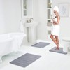 Homaxy Memory Foam Bathroom Rug Absorbent Non-Slip Bath Mat Washable