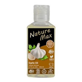 bonballoon Nature Max Garlic Oil Essential Oils Natural Pure Cold Pressed Premium For Hair And Skin Care No Additives No Preservatives Non Gmo Kosher Halal (1 Pack = 2.70 oz / 80 ml) زيت الثوم حلال