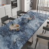 FANCYEASY 15.7"x118" Blue Marble Peel and Stick Wallpaper for Kitchen