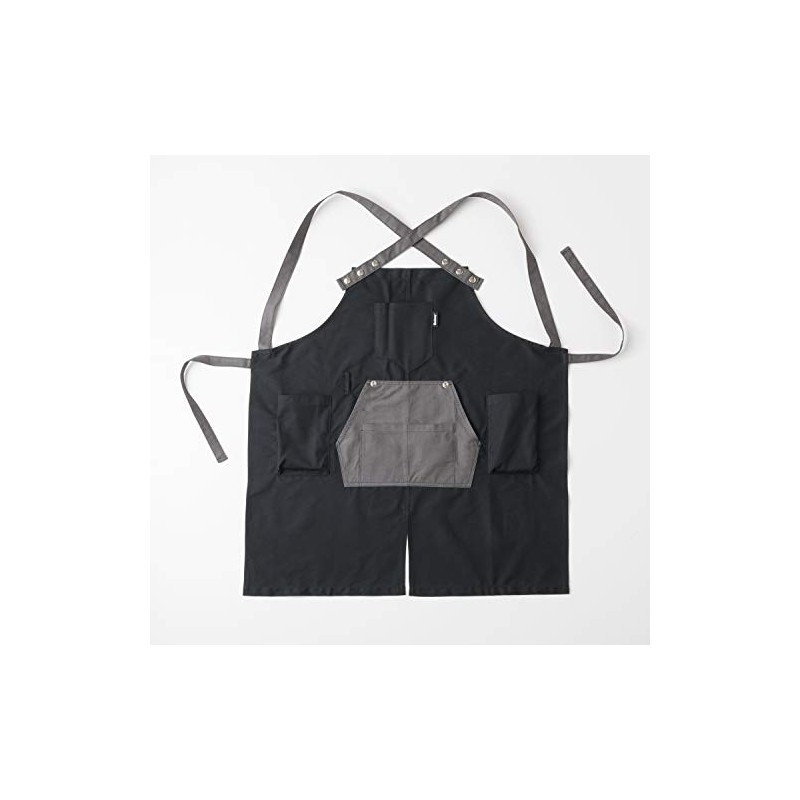 Onway OW-B6976-BLK Bonfire Apron, Black, For Outdoor Activities, Camping, Shoulder,