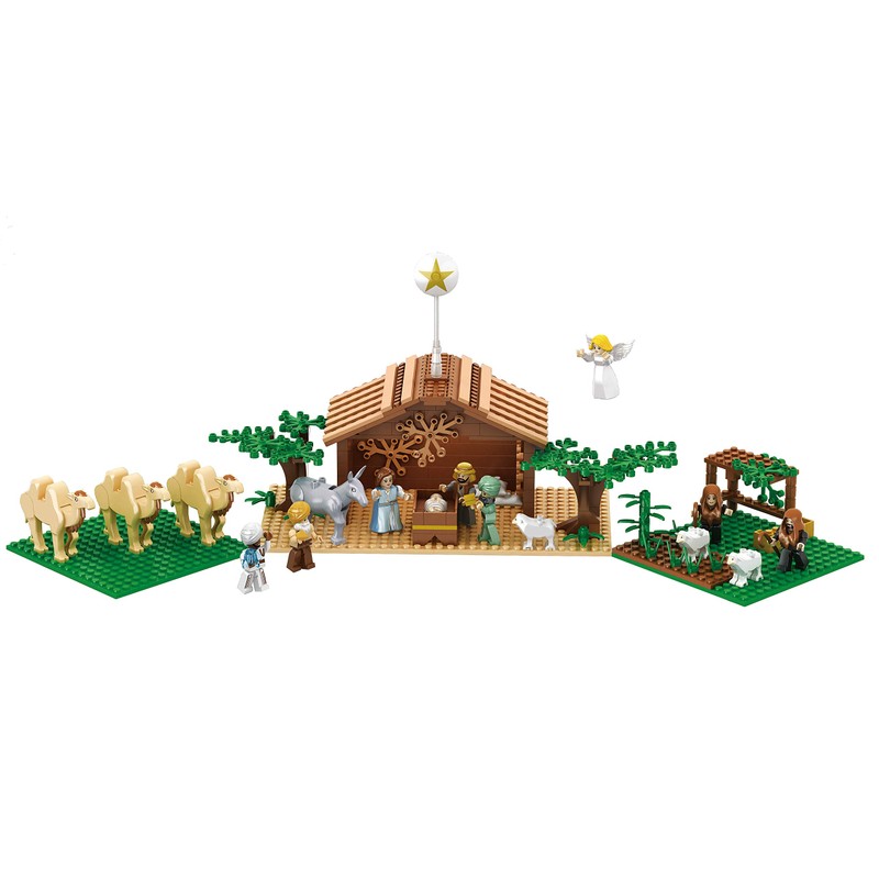 Nativity Bricks Ultimate Play Set - Large Indoor Nativity Scene,