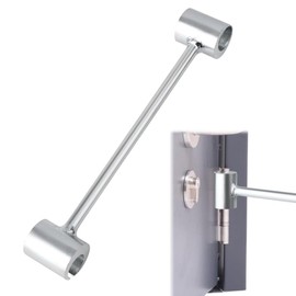 Door Hinge Adjustment Tool, 0.55–0.75 Heavy Gauge Hinge Gap Adjusting Wrench Tool, Adjustable Door Hinge Repair Spanner Hinge Bender Tool for Standard Door Commercial Doors