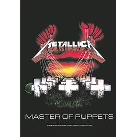 Heart Rock Original Metallica Master Of Puppets Flag, Fabric, Multicoloured, 110 x 75 x 0.1 cm