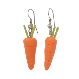 Idin Jewellery - Miniature Carrots Polymer Clay Drop Earrings