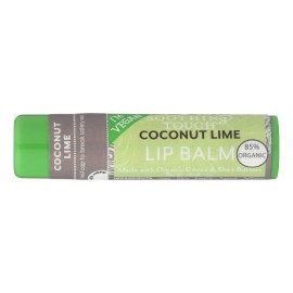 UD Soothing Touch Lip Balm Organic Coconut Lime Flavor Moisturizing Lip Care with Exfoliating Feature Cute Design Case 12 .25 Oz