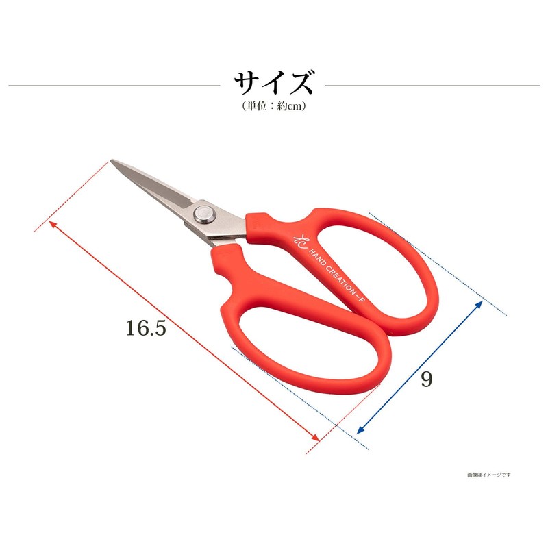 Sakagen 23382 Craft Shears, Mini Flower Makeup, Electroless Nickel Plating,