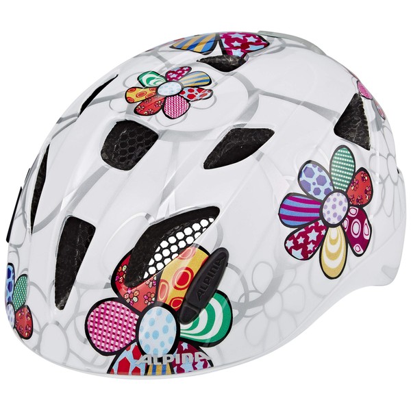 Alpina Ximo Flash Children's Bicycle Helmet, White Flower Gloss, XS