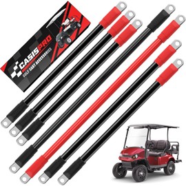 CASISPRO Golf Cart Battery Cables for EZGO TXT 1994-UP 36&48V, 7 PCS 4 Gauge EZGO Battery Cables Wiring Kit, Golf Cart Pure Copper AC/DC Wire Kit