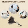 Extendable Feather Duster, 120cm Ostrich Feather Duster Extendable and Reusable,