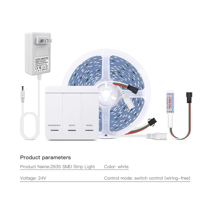 CHNMALITAI 10m/Roll Running Water Flowing LED Strip Light 24V 1200LED