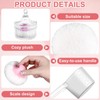 4 Pack Crystal Powder Puff And Container Set, Large Body