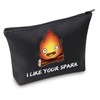 Calcifer Makeup Bag Anime Calcifer Gift Japanese Anime Inspired Gift