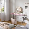 Pamray 32 Inch Computer Desk for Small Spaces with Storage
