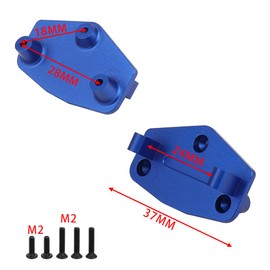 Pothyes Metal Aluminum Servo Mount LOS212036 for Losi 1/18 Mini LMT 4X4 Brushed Monster Truck LOS01026 Upgrade Parts (Blue)
