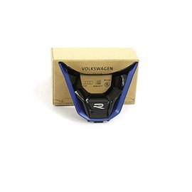 Volkswagen 5H0419659DTCB Logo Trim Steering Wheel Tuning Clip Badge Black/Blue