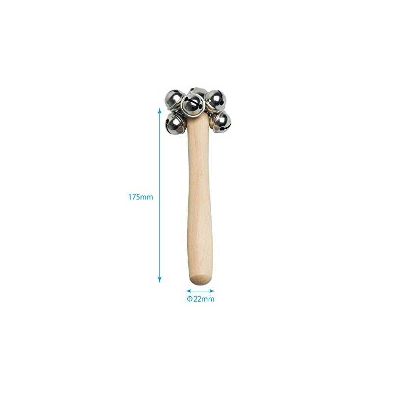 Rohema 61870 JINGLE STICKS - Bell Stick (6 bells +
