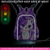 Girls Toddler Cat Backpack, Water Resistant Sequins Kindergarten Bookbag, 13"