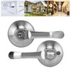 Zinc Alloy Entrance Bedroom Privacy 3 Lever Door Handle Lock