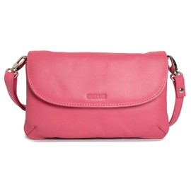 Real Leather Crossbody Bag – Slim Ladies Handbag & Clutch | Detachable Strap, Fits Mobile, Makeup & Travel Essentials | SADDLER