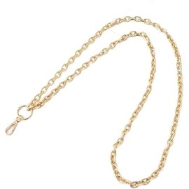 JJLFresheners 1Pc Gold Chain Necklace Lanyards for ID Badges Stylish Key Lanyard for Women Lanyards for Badge Holder Ornaments,Identification Badges and Supplies,Convenient to Carry Easy to Use