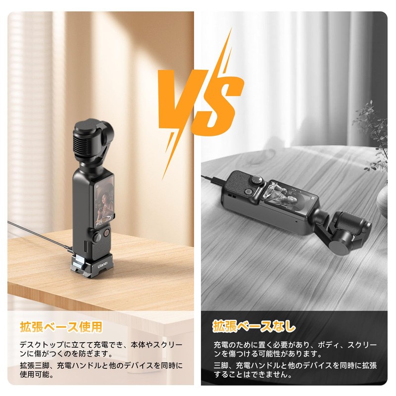Ulanzi Pocket 3 Base Dual Interface Base Gopro Connector Charging