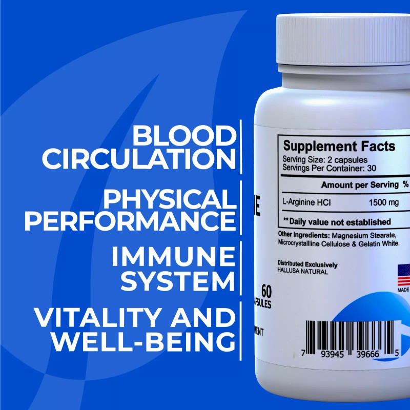 Hall L - Arginina 1500 mg - Amino Energía -