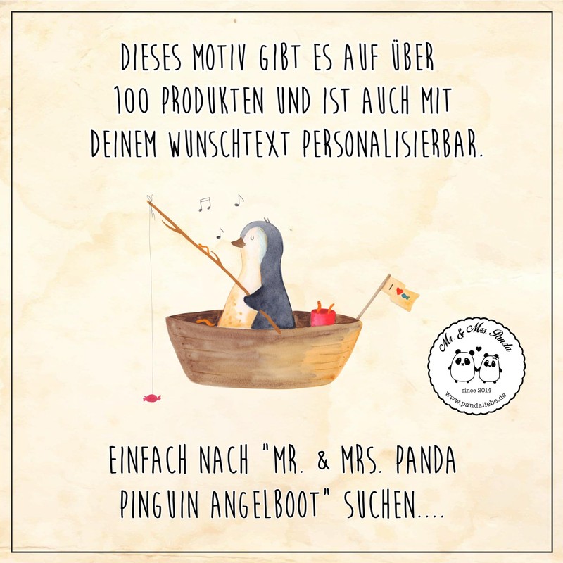 Mr. & Mrs. Panda Desk Mat Penguin Fishing Boat Gift