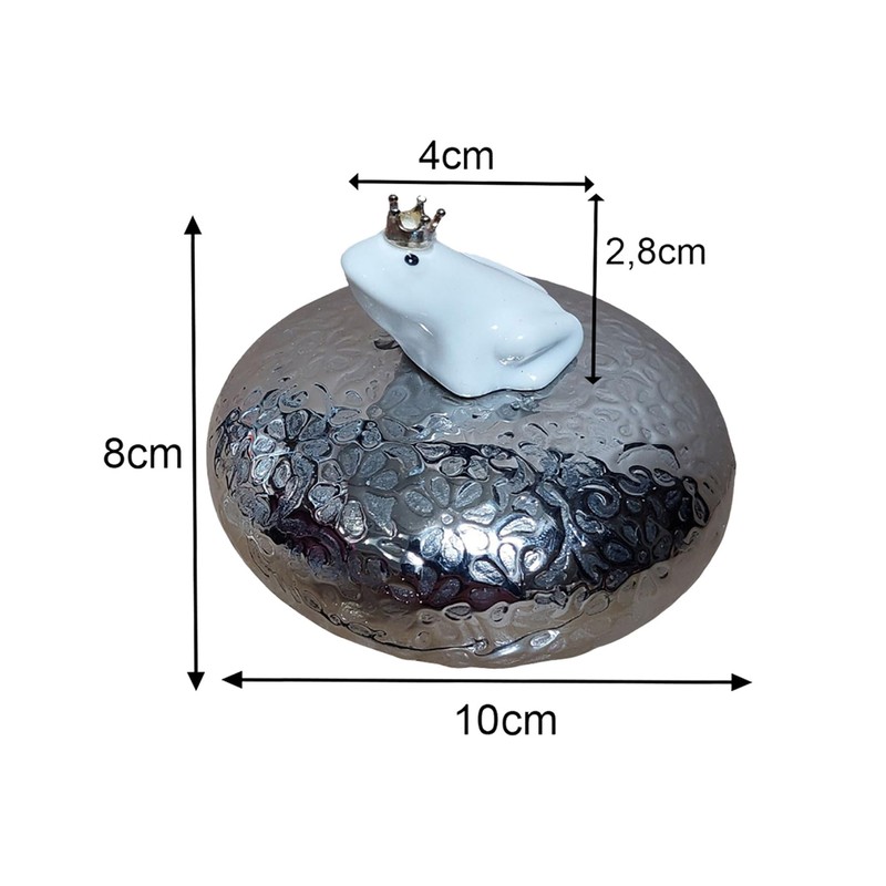Storm's Gartenzaubereien Mini Pond Complete Set with Swimming Frog Ceramic