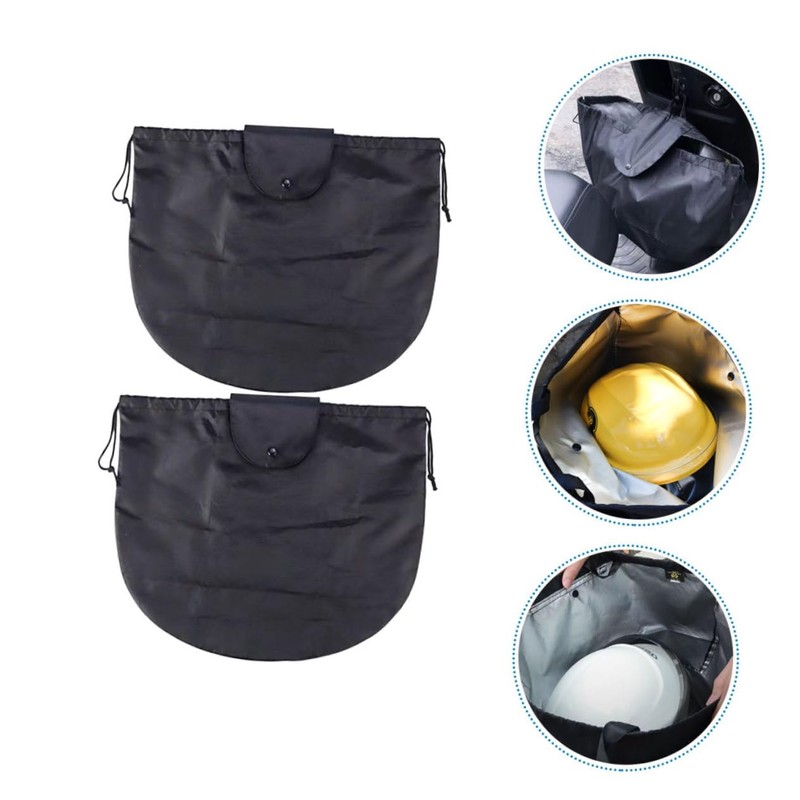 iplusmile 2pcs Drawstring Helmet Bags Motorcycle Helmet Pouches for Full-face