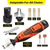 WIOR Cordless Chainsaw Sharpener Kit with Titanium-Coated Diamond Bits -