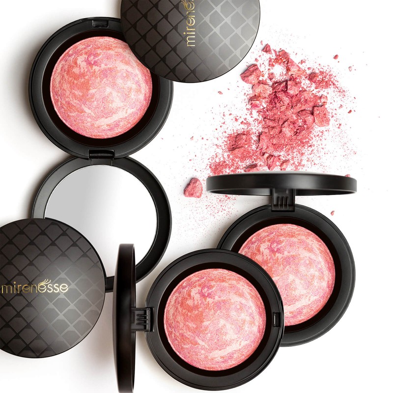mirenesse Marble Mineral Baked Powder Blush 12g (Various Shades), Gold