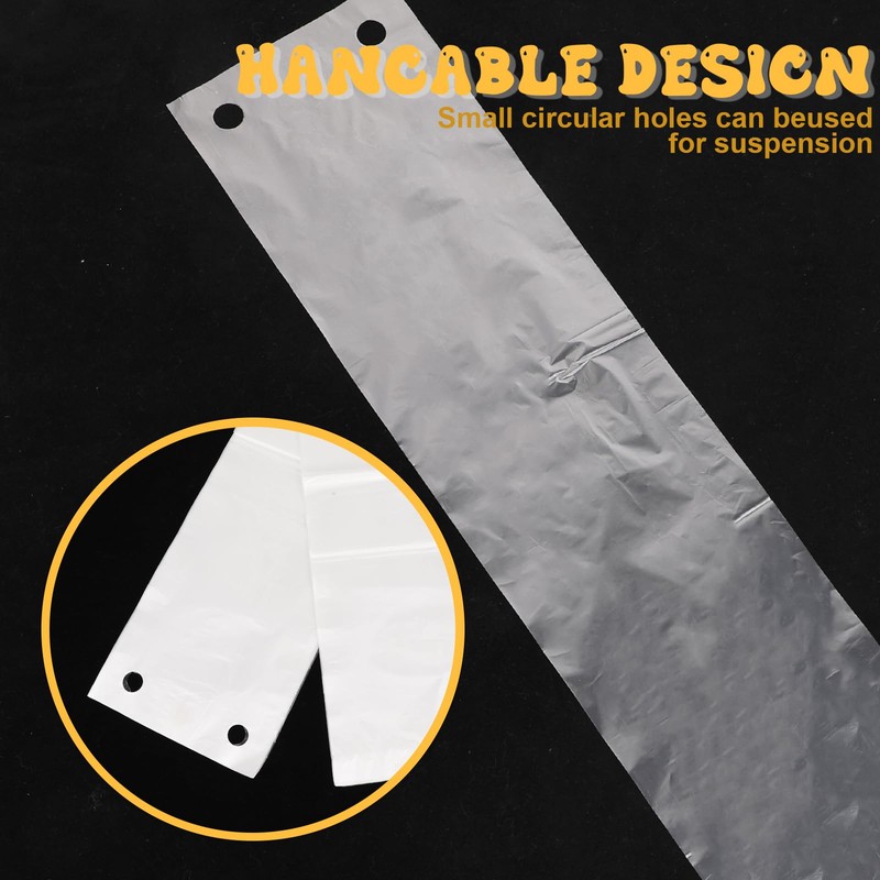 100 Pcs Umbrella Bags Clear Plastic Umbrellas Rain Bag Disposable