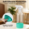 Hethyo Glass Spray Bottles with Silicone Sleeve 16.9oz 2 Pack