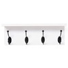 SANY DAYO HOME Wall Mounted Pine Wood Coat Rack with