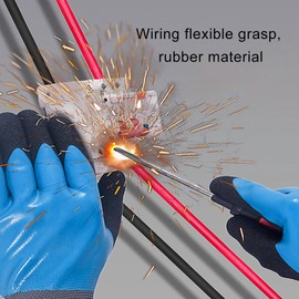 Depisuta Electric Insulated Gloves, 380V to 1000V High Voltage Resistant Gloves, Flame Retardant Work Gloves, Insulated Electrician Gloves, Insulating