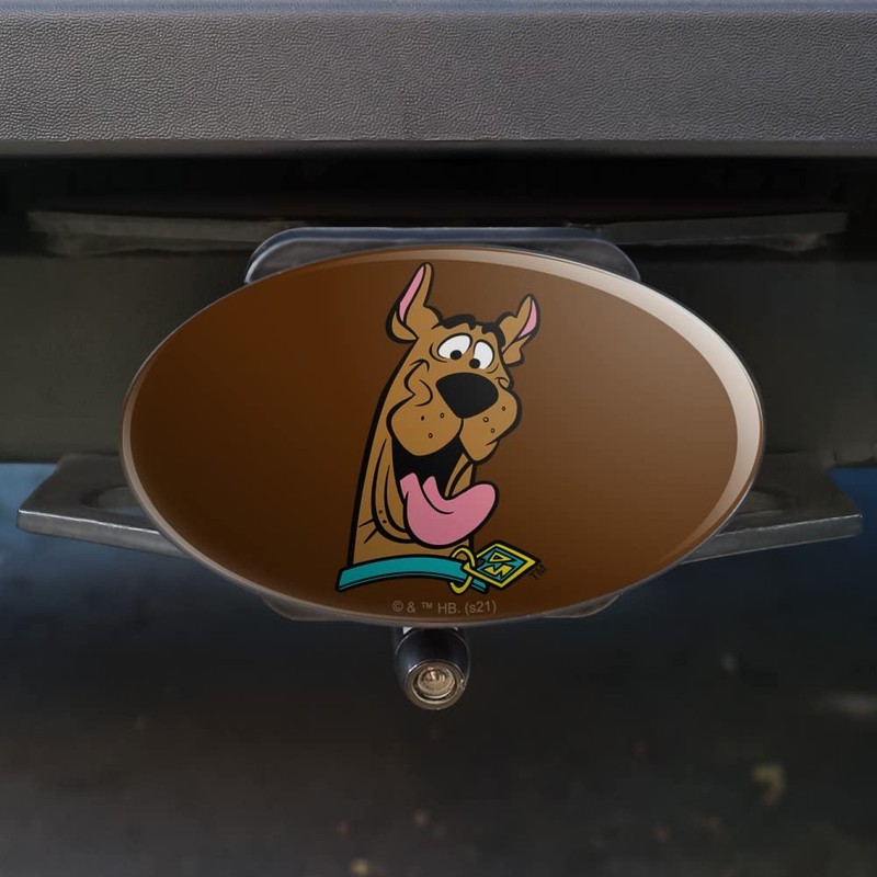GRAPHICS & MORE Scooby-Doo Headshot Oval Tow Trailer Hitch Cover