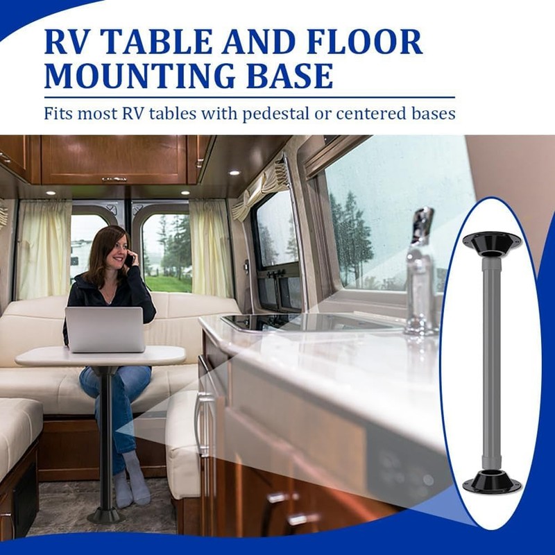 Qarmijaer 2 Pack RV Table Base, RV Pedestal Table Base