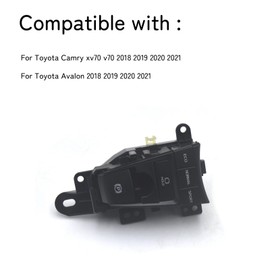 RuiWen TYPS002 Electronic Parking Brake Switch Handbrake Center Console Control ECO Normal Sport Hold Button Compatible with Toyota Camry 2018-2023 84390-06120 84390-33030 84390-06060