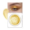 Gloden Glitter Eyeshadow Cream, Champagne Creamy Shimmer Gold Eye Shadow,