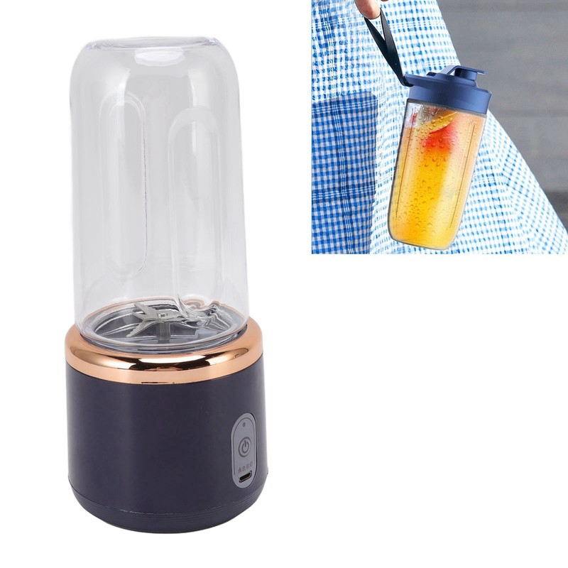 300ml Portable Blender Cordless for Shakes Juice Six Blades USB