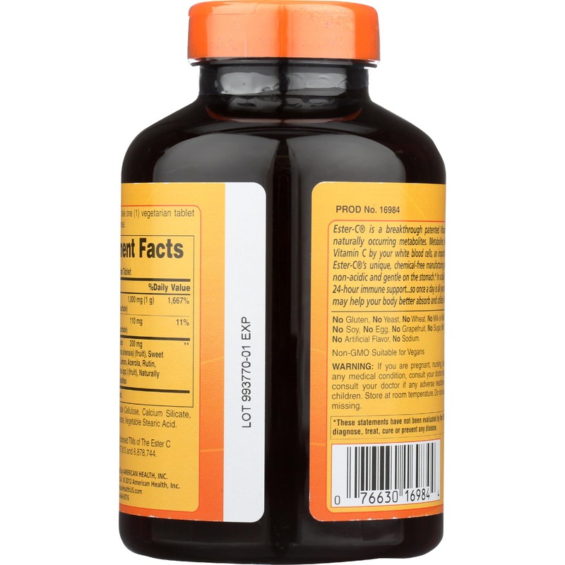 AMERICAN HEALTH Ester-C 1000 MG w Citrus Bioflavonoid, 180 CT