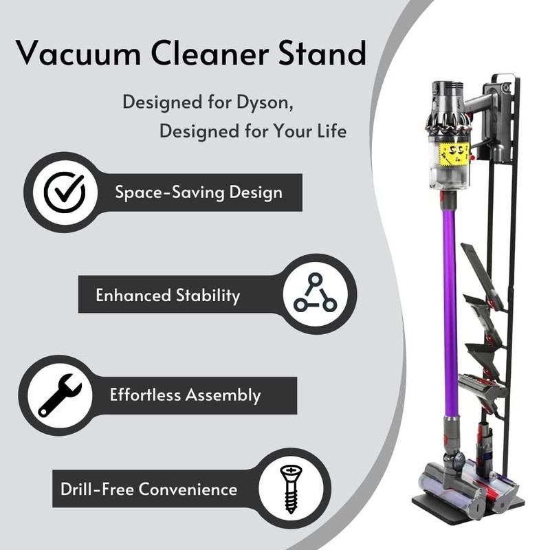IZSOHHOME Vacuum Stand for Dys,Storage-Stand-Docking-Station-Holder Compatible with Dys,Stable Metal Storage