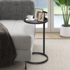 MAYPEX 12" C Round Metal Accent Table End Table for