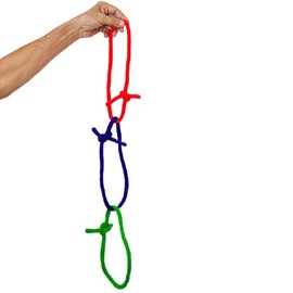 MilesMagic Deluxe Linking Rope Loops (Wool) Gimmick Tie Untie Knots Real Stage Magic Trick