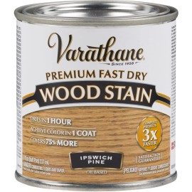 Varathane 262031 Premium Fast Dry Wood Stain, Half Pint, Ipswich Pine