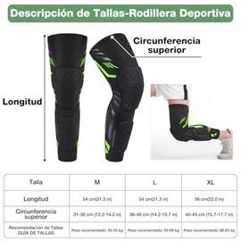 Set de 2 Rodilleras Deportiva, Rodilleras para Gym Protección Articular